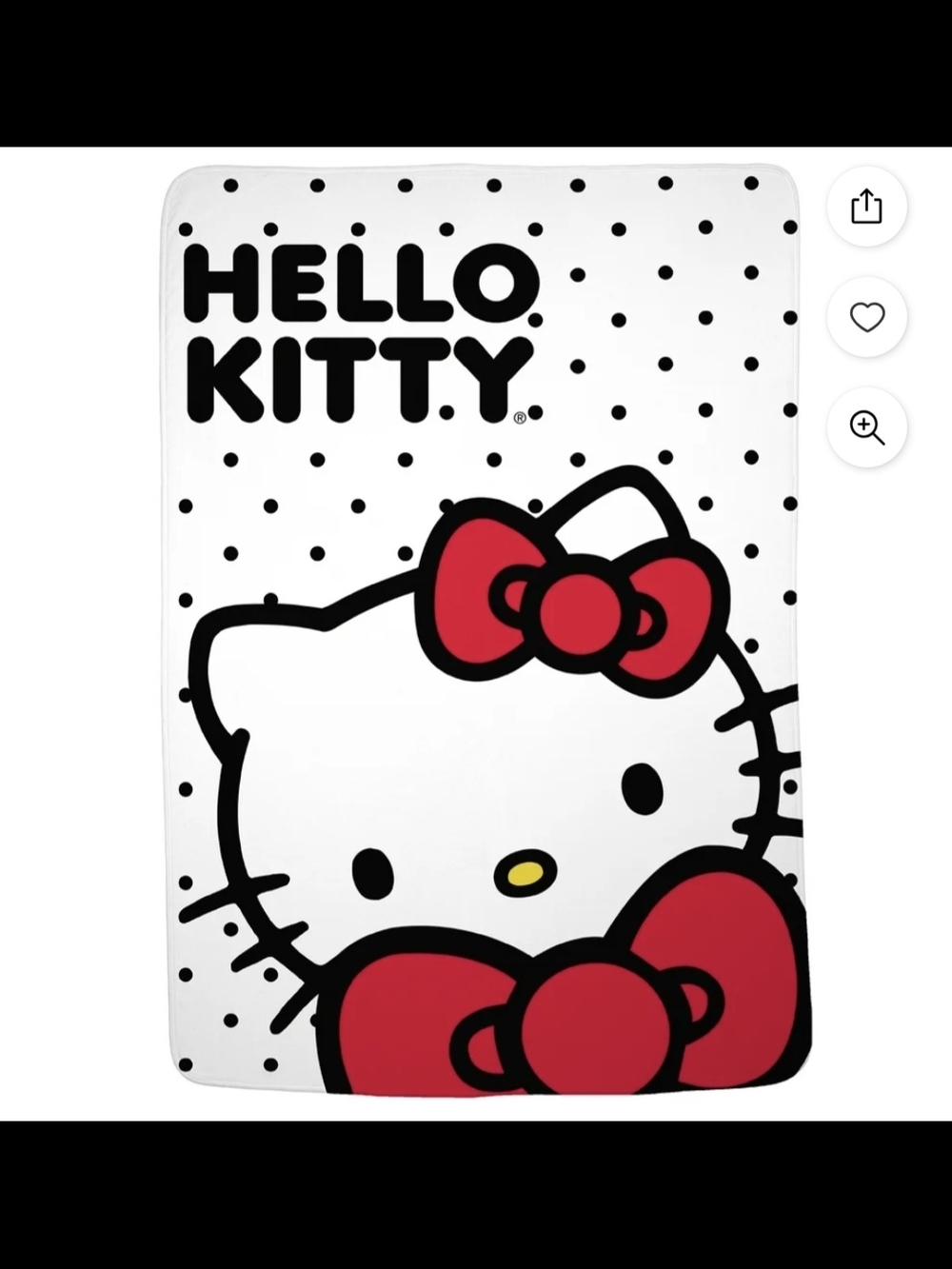 Hello Kitty Plush Bed Blanket - Twin/Full